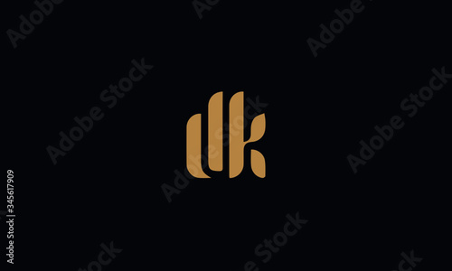 DK logo design template vector illustration minimal design