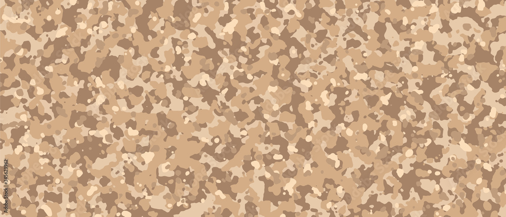 Light brown Camouflage. Desert Camo background, military pattern, army and  sport clothing, urban fashion. Vector Format. 21:9 aspect ratio. Stock  Vector