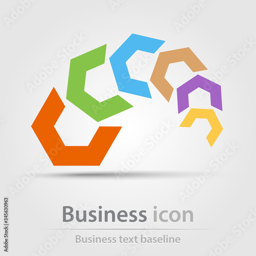 Originally created color business icon