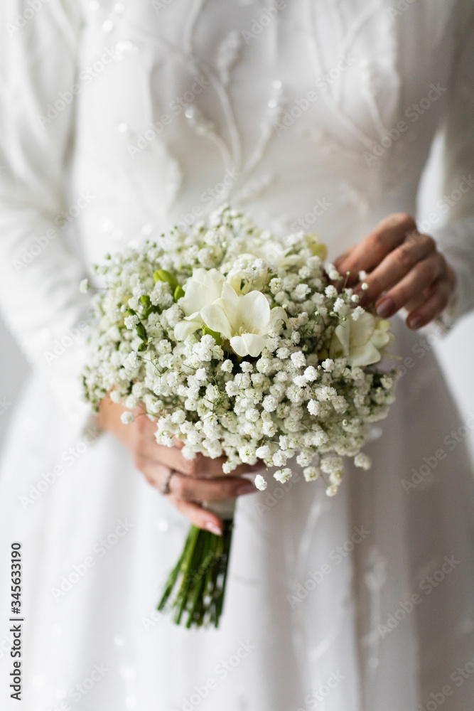 Wedding bouquet of bride that she holds in her hands Wedding bouquet of bride that she holds in her hands
