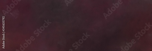 painted aged horizontal background texture with very dark violet, old mauve and rosy brown color