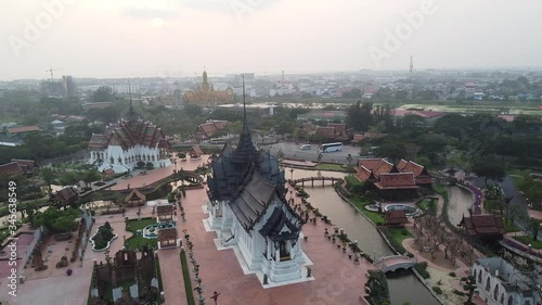  Aerial Nice , Architecture Sanphet Prasat Palace, Ancient City, Castle Bangkok, Thailand photo