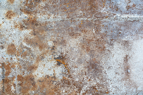 Rusted metal plate texture background.