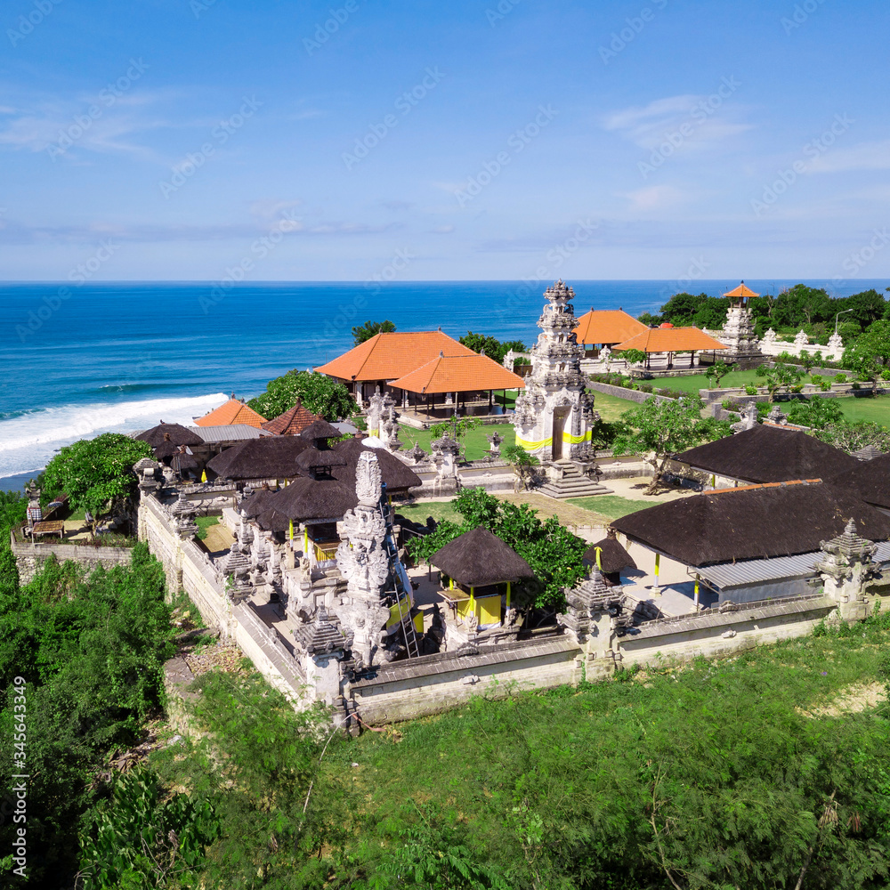 Obraz premium Aerial view of Balinese temple, Bali, Indonesia