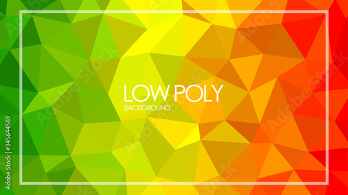 Low Poly Shape. Gradient Color Background Template. Design Graphic Vector EPS10.