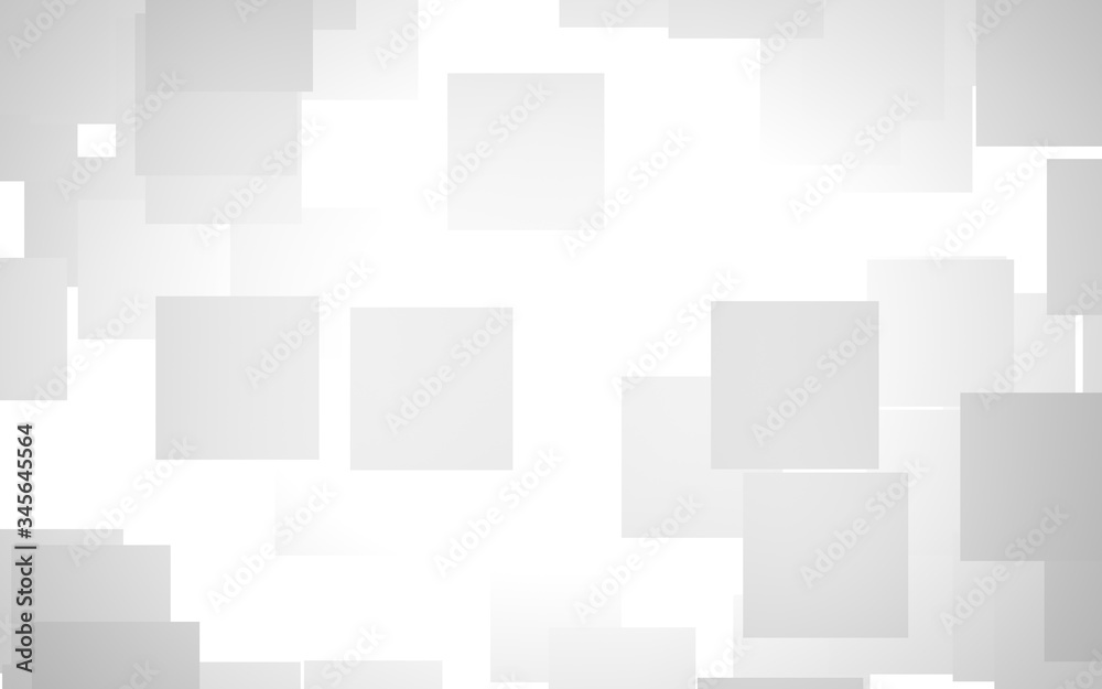 White abstract background. Misty backdrop with grey squares. 3D illustration White abstract background. Misty backdrop with grey squares. 3D illustration