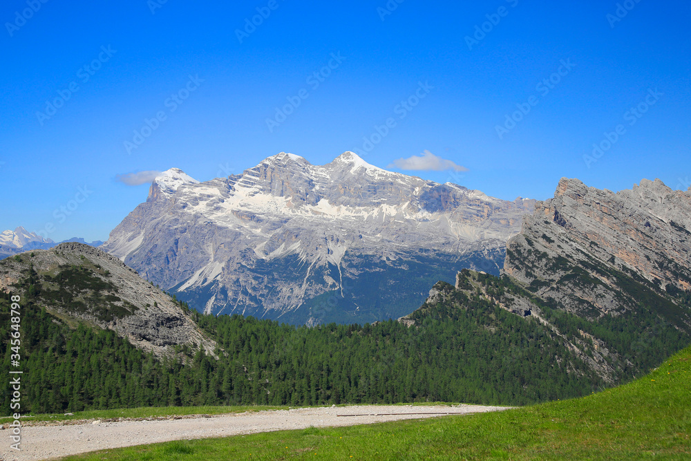 Tofane Gebirgsstock, Provinz Belluno, Cortina d Ampezzo, Dolomiten, Italien, Europa