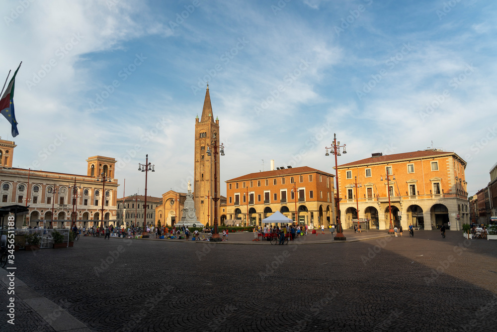 Historic square of Forli, Emilia Romagna