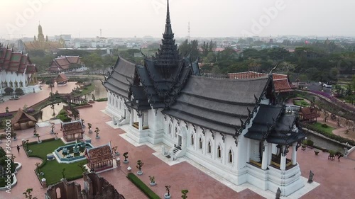  Aerial Nice , Architecture Sanphet Prasat Palace, Ancient City, Castle Bangkok, Thailand photo