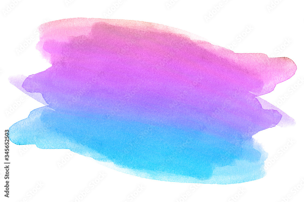 Watercolor stain on a white background. Blue purple spot Watercolor stain on a white background. Blue purple spot