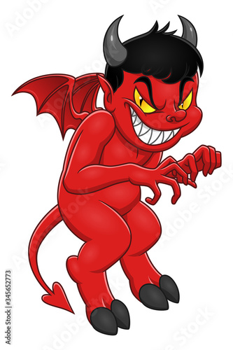 Cute cartoon demon