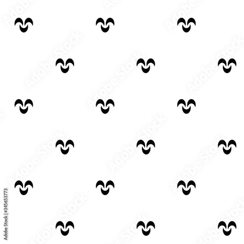 black and white pattern for paper and fabric printing. small leaf pattern.