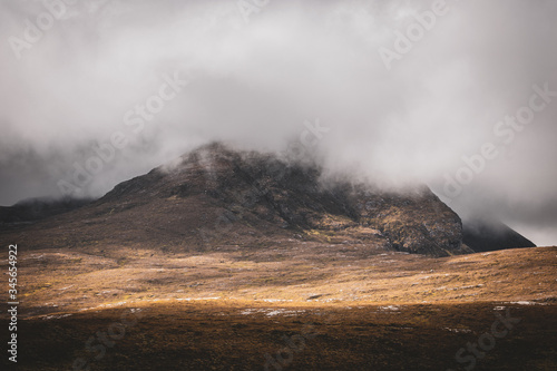 Cloud Capped Mountain in Scottish Highlands