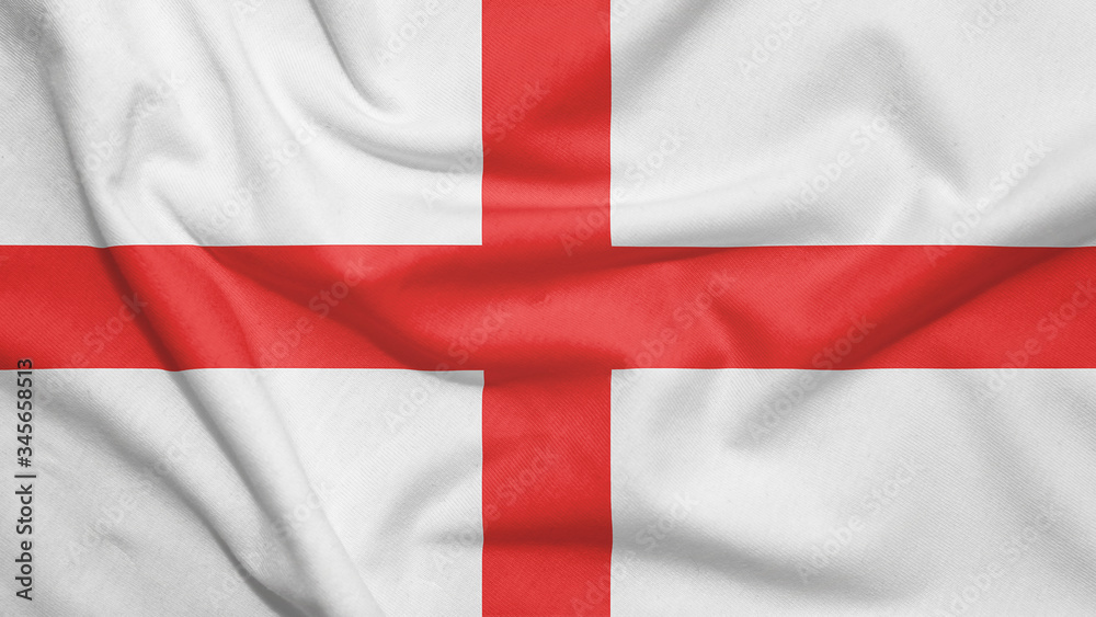 England flag with fabric texture England flag with fabric texture