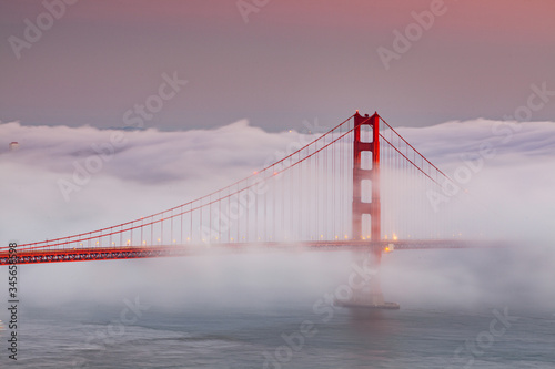 Low Fog in Golden Gate Bridge, San Francisco