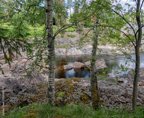 The picturesque surroundings of Imatra in Finland.
summer view of the city of Imatra and its surroundings. photo