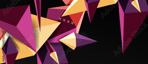 Trendy simple triangle abstract background, dynamic motion concept. Vector Illustration For Wallpaper, Banner, Background, Card, Book Illustration, landing page