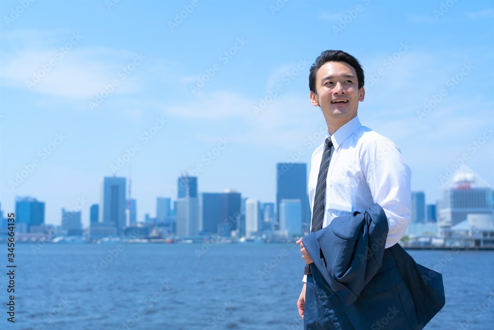 スーツを着たビジネスマン　ポートレート