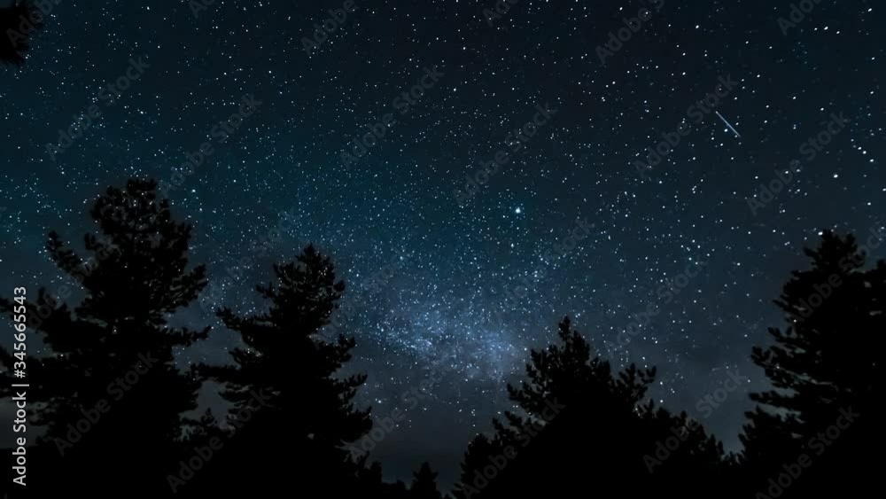 Time lapse of moving galaxy milky way in starry sky. 4K Time lapse of moving galaxy milky way in starry sky. 4K
