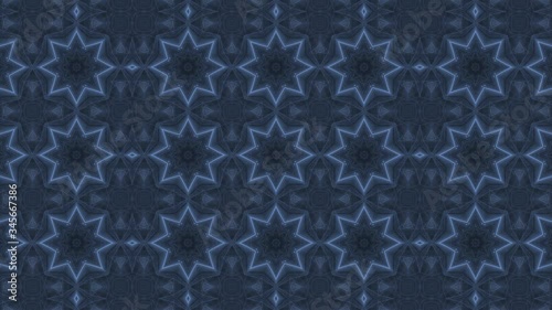 Transforming ornamental fashionable art mosaic.