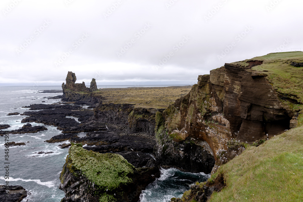 Snaefellsnes National Park, Iceland. It is the tourist destination of west Iceland. Europe