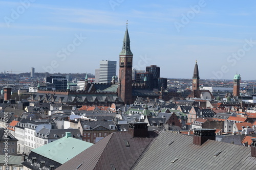 Photography Beautiful view Copenhagen city in Denmark Europe