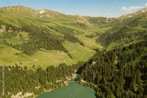 Cormet de Roselent mountain pass in the French Alps photo