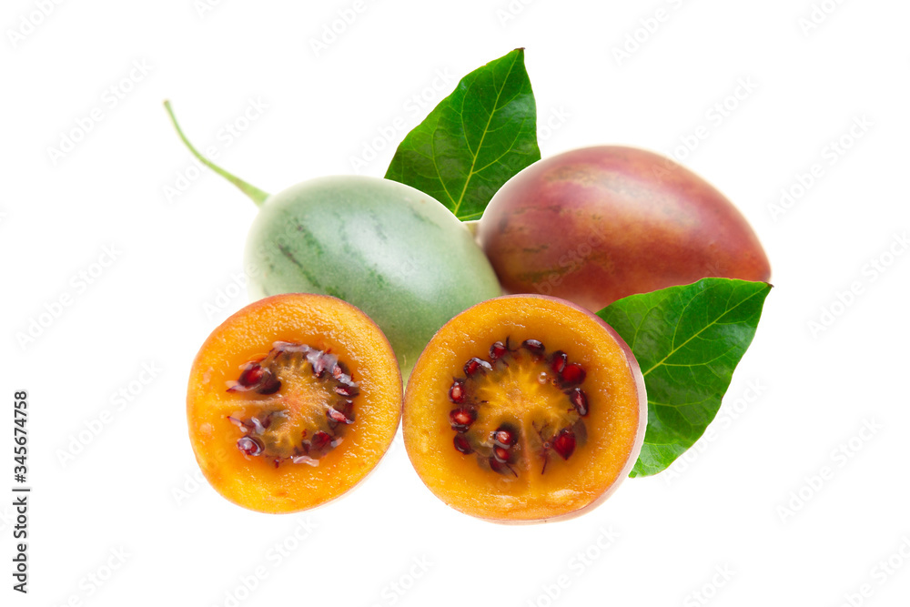 tamarillo isolated on white background tamarillo isolated on white background