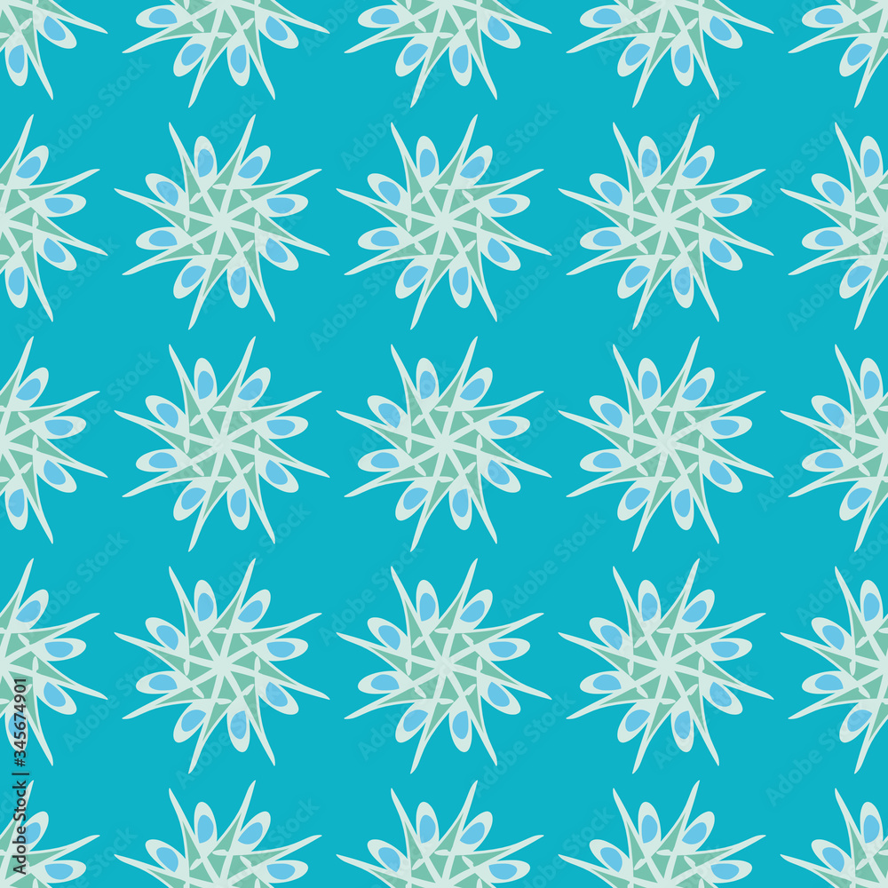 Organic star seamless pattern created with the rotation of a small script letter P. Abstract floral vector illustration background. Organic star seamless pattern created with the rotation of a small script letter P. Abstract floral vector illustration background.