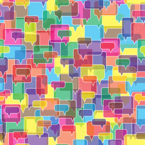 Speech bubbles seamless pattern.
