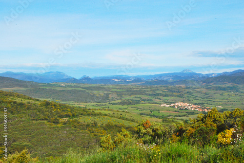 Panorama sur la vallée de l'agly