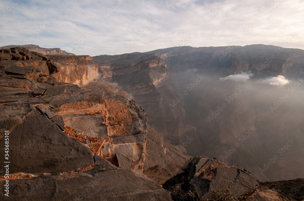 jabal Shams mountain and grand canyon, Oman