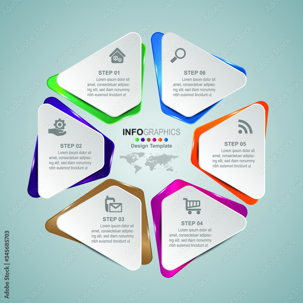 Business process timeline infographics 6 steps. Business process timeline infographics 6 steps.