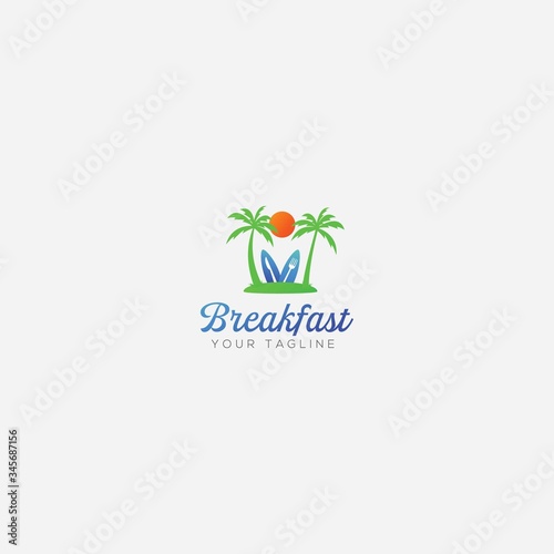 Breakfast in hawaii restaurant logo