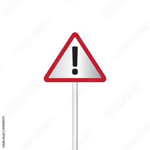 Realistic traffic sign illustration vector for design element