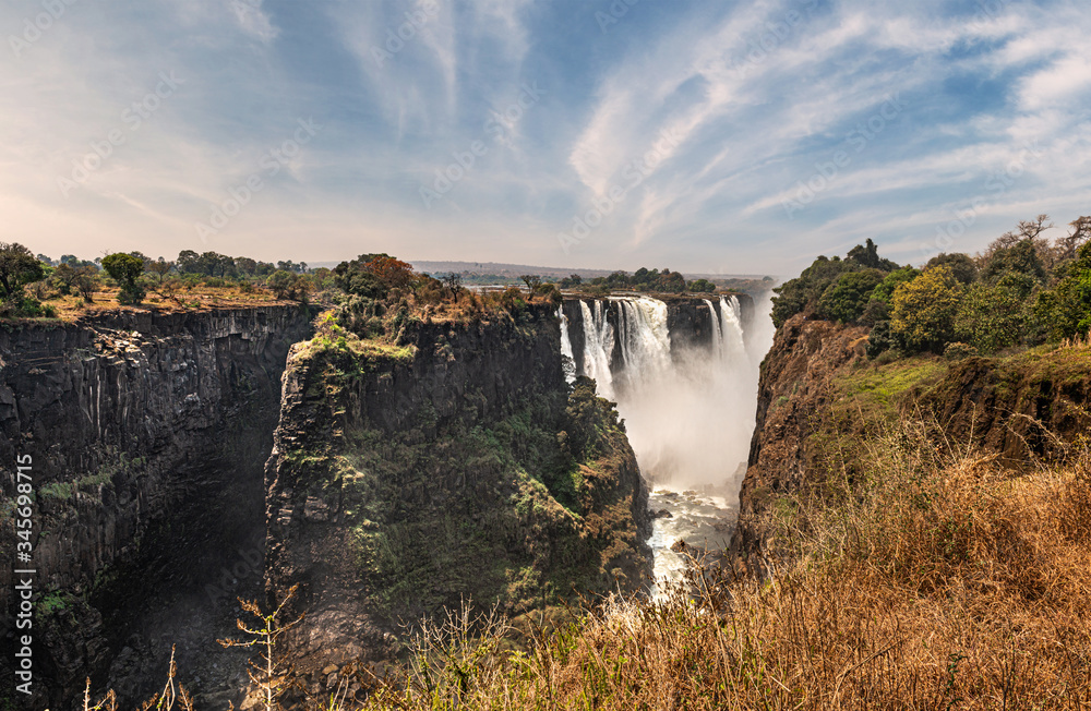 Fototapeta premium Victoria Falls (Mosi-oa-Tunya), view from Zimbabwe side