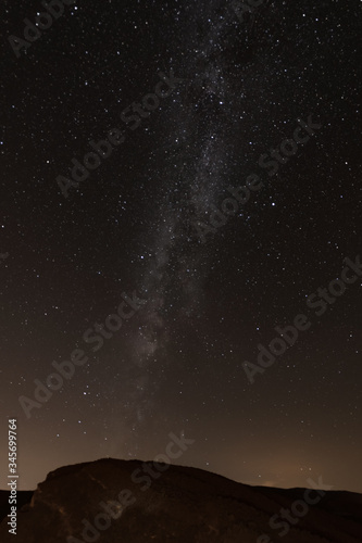 Cielo estrellado vía láctea