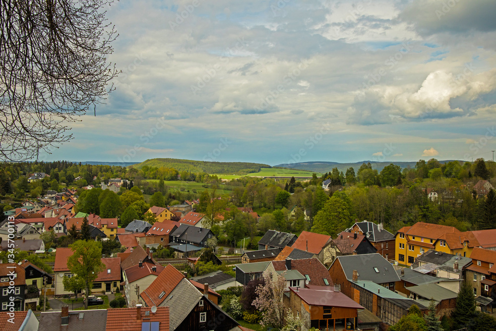 panorama of Elgersburg from the old castle