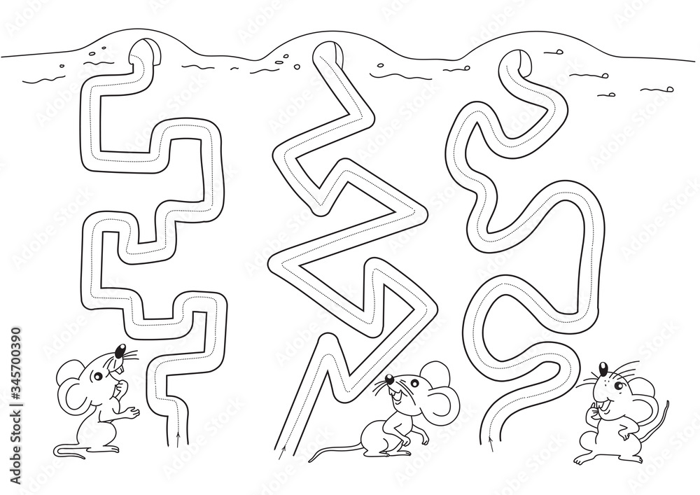 Εκτύπωση καμβά Handwriting practice sheet illustration vector