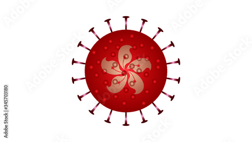 Canvas Print corona virus covid-19 HONGKONG