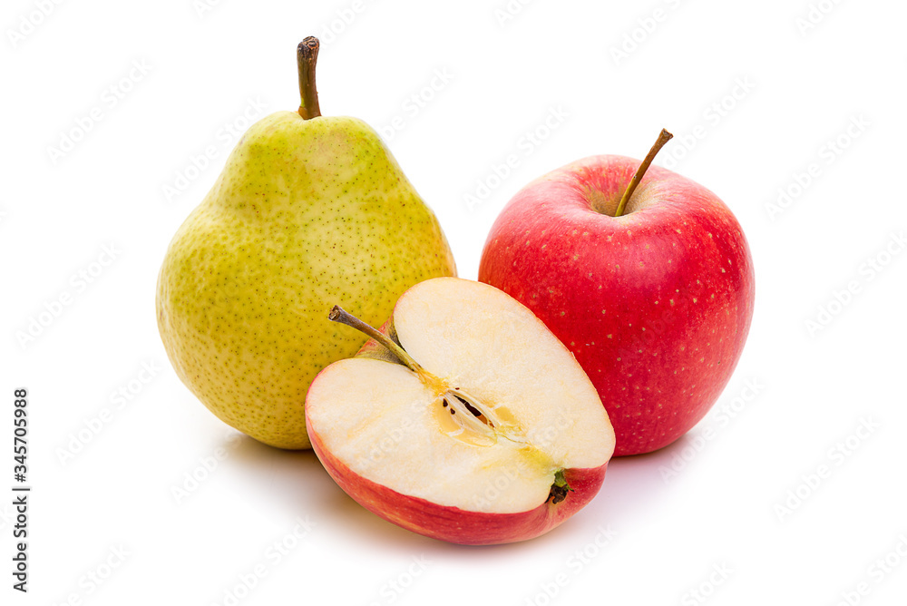 Apples and pears. Isolate on a white background.
Apples and pears. Isolate on a white background.