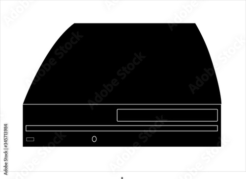 videoconsola negra de los videojuegos
