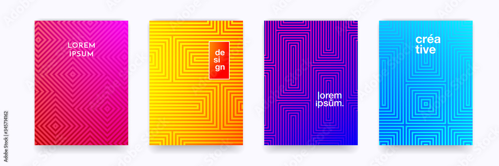 Pattern background geometric line in halftone color gradient, vector abstract trendy graphic. Simple minimal geometric elements in halftone color gradient, modern pattern backgrounds Pattern background geometric line in halftone color gradient, vector abstract trendy graphic. Simple minimal geometric elements in halftone color gradient, modern pattern backgrounds