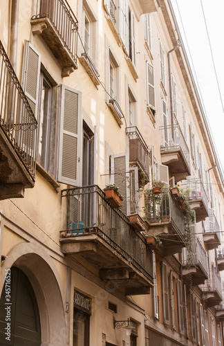 Building balcony from the street