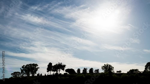 Clouds in the sky - Time lapse video background - 4K 30p photo