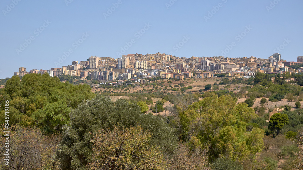 view of the city of Agrigento