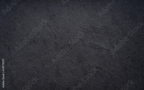 Black wall slate texture rough background, dark concrete floor or old grunge background