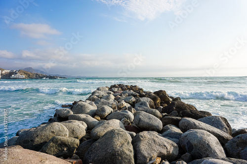 Sea view, beautiful beach of San Bartolo