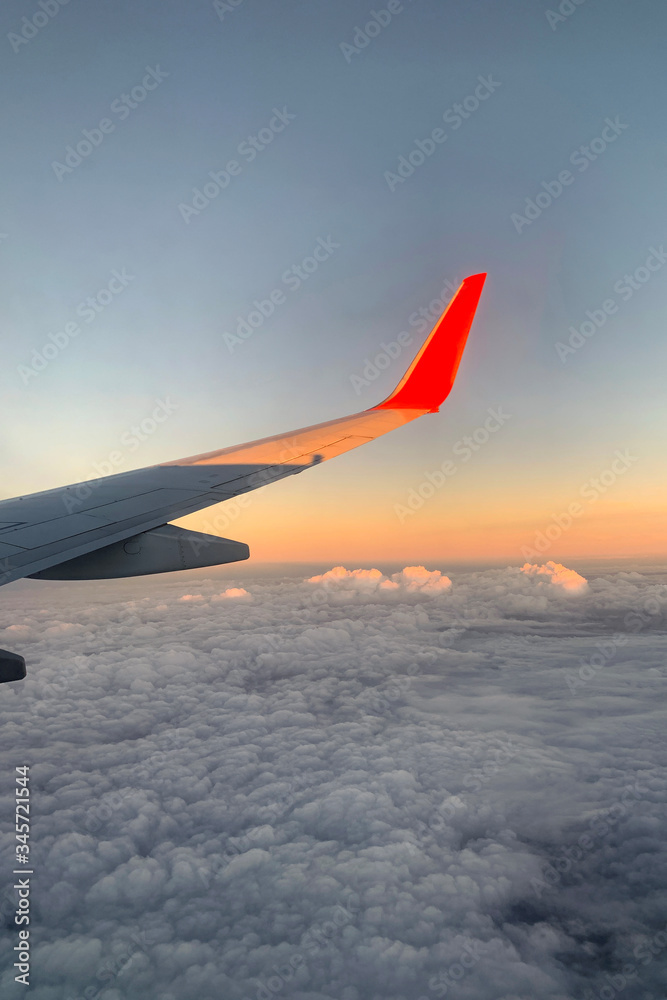 Fototapeta premium view from airplane window
