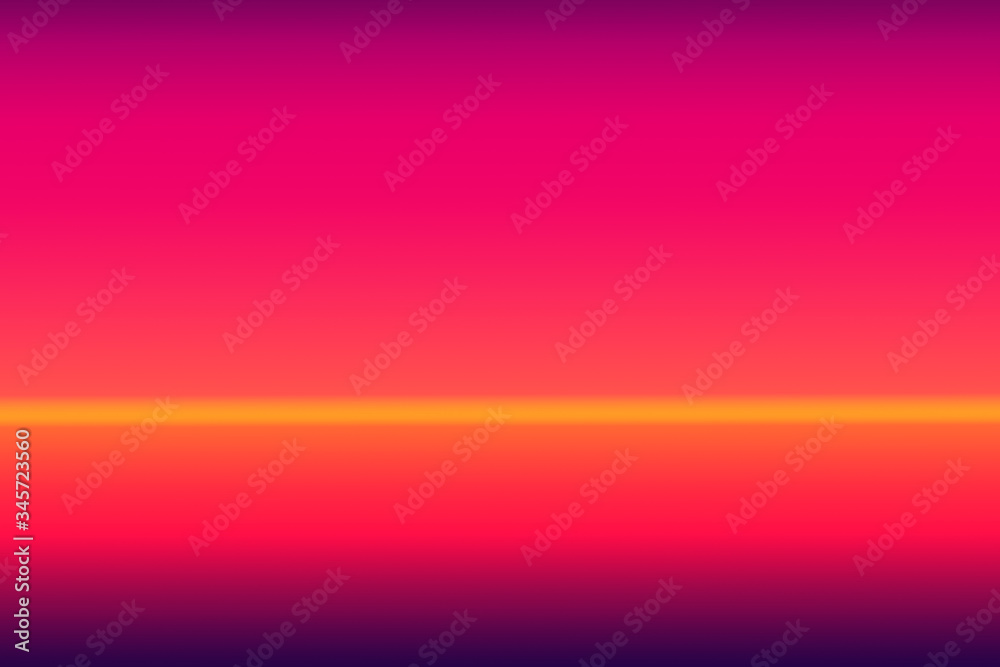 Retro wave futuristic background of 1980s style with blurred soft neon color lights. Cyberpunk and synthwave color concept with purple and pink gradient background.